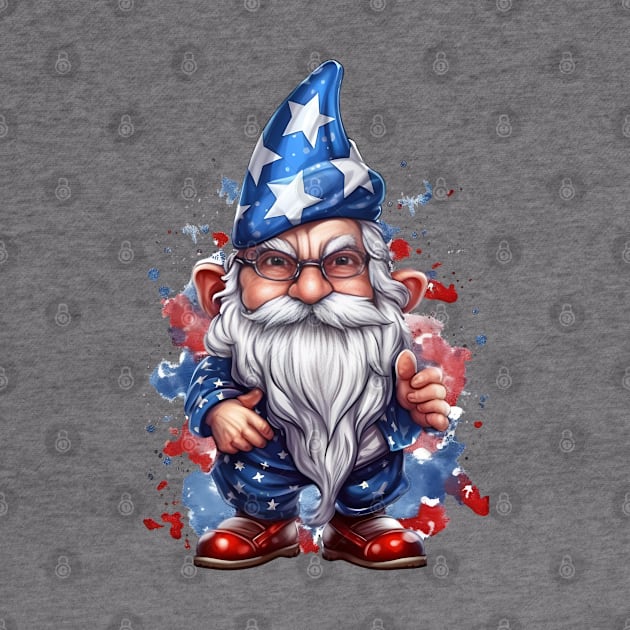 4th of July Gnome #3 by Chromatic Fusion Studio